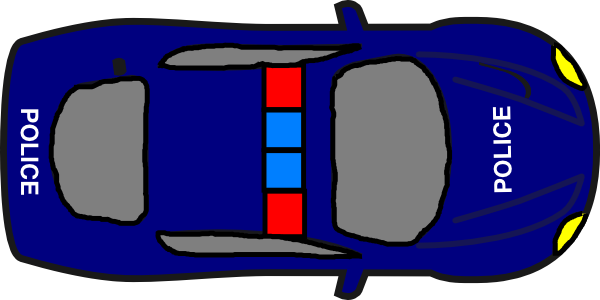 P Car - Top View clip art - vector clip art online, royalty free ...