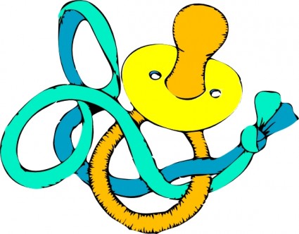 Infant baby pacifier clip art Vector misc - Free vector for free ...