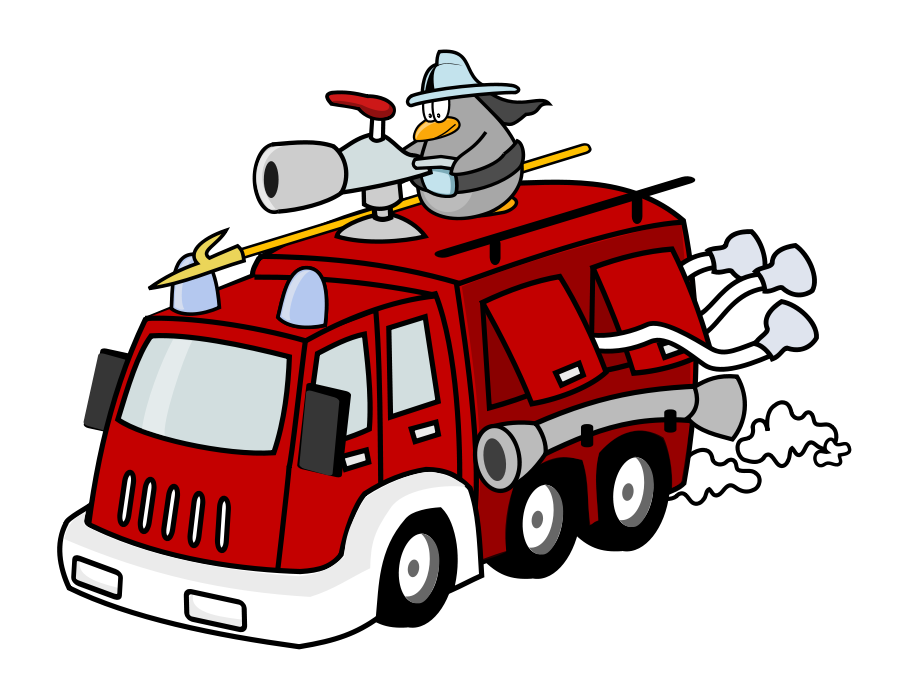 Fire Engine Mimooh 01 small clipart 300pixel size, free design ...
