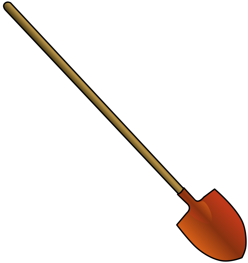 Round point shovel Clipart, vector clip art online, royalty free ...