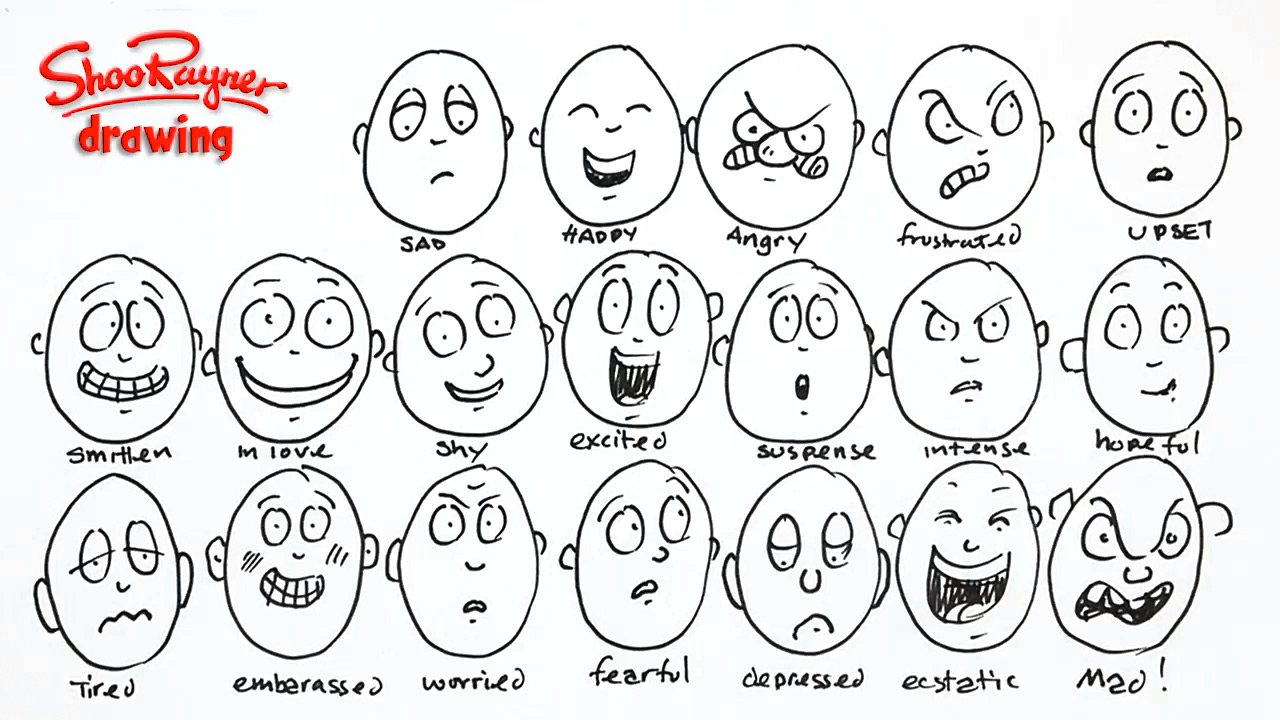 20-different-emotions | Shoo Rayner – Children's Author & Illustrator