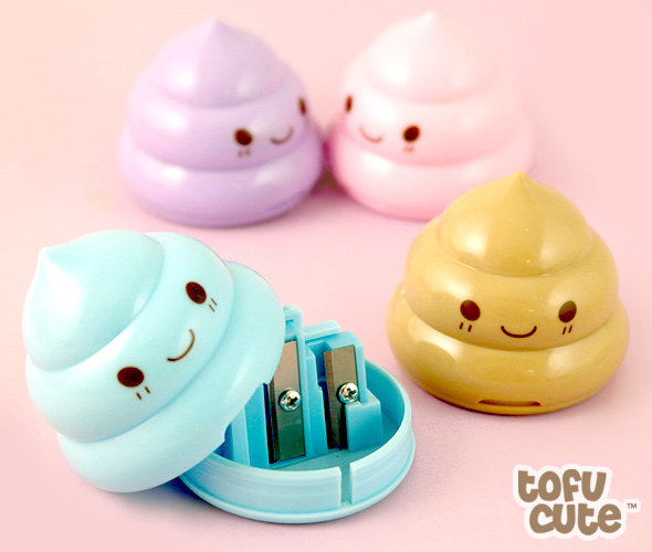 Buy Kawaii Pastel Poop Double Pencil Sharpener at Tofu Cute
