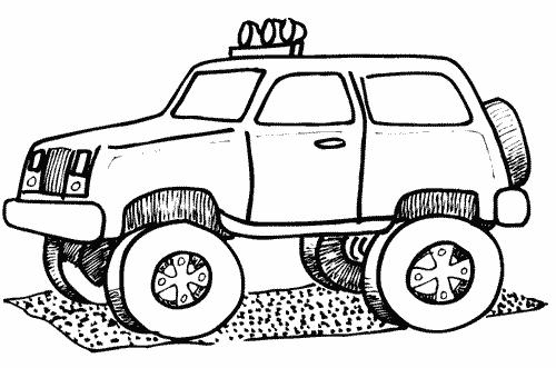 Monster Truck Coloring Pages | Learn To Coloring