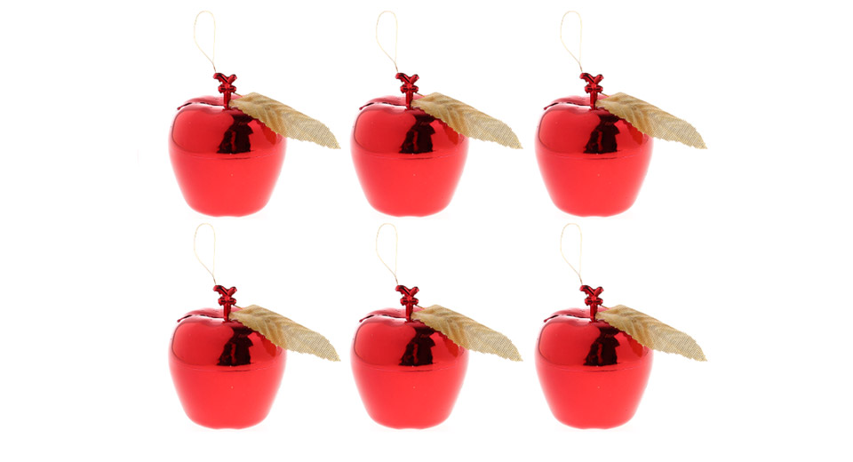 $3.42 Festive Apple Design Christmas Tree Decorations Hanging ...