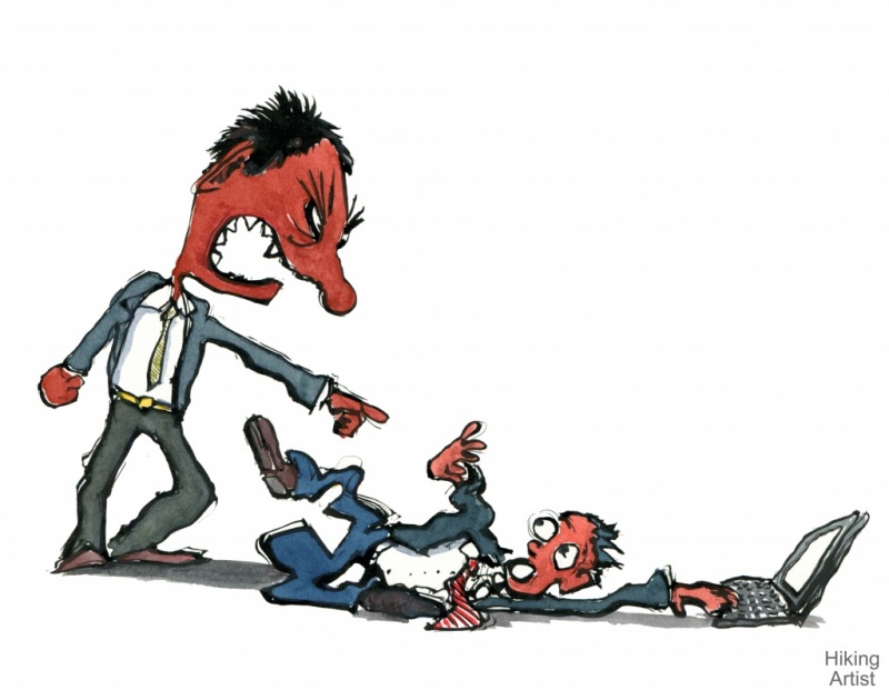 Angry man and computer Color illustration – HikingArtist.net, By ...