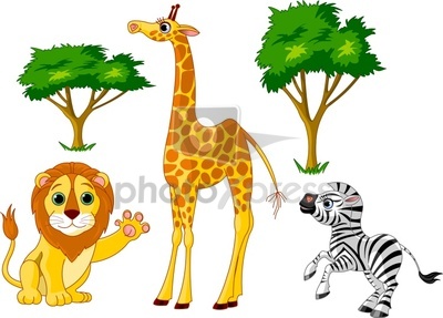 animal cartoon zoo stock vector | PhotoXpress