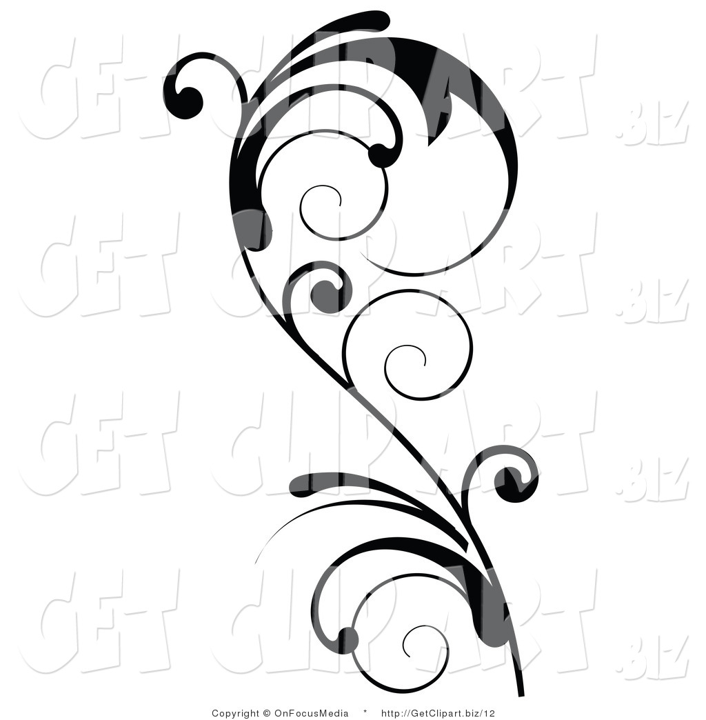 Royalty Free Stock Get Designs of Floral Scrolls