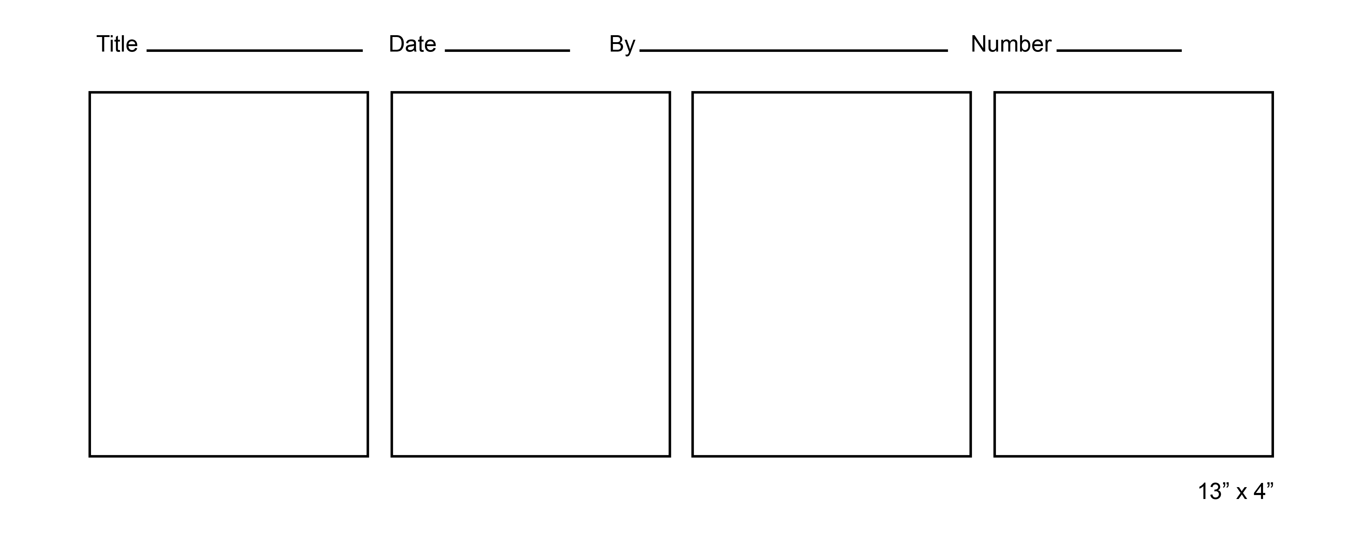 Printable Comic Strip Template