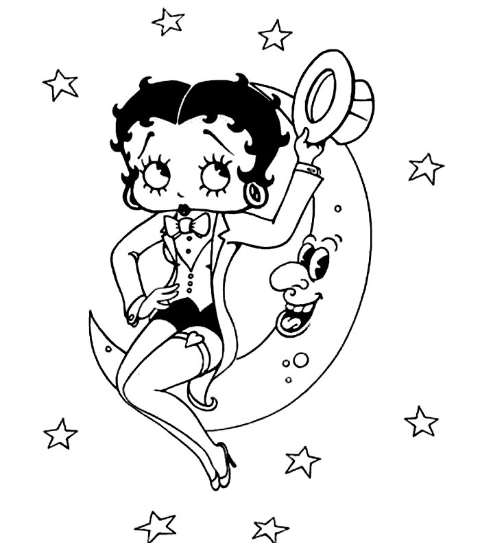 Betty Boop Pictures Archive: Betty Boop coloring book pages