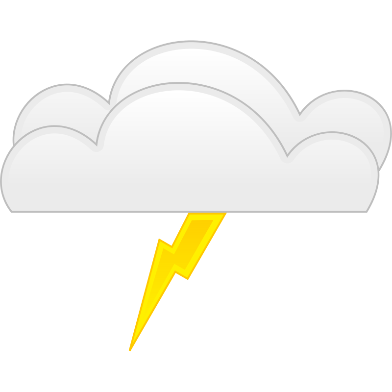 Clipart - overcloud thunder