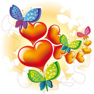 Free Love butterfly vector graphics | Free Vector Graphics