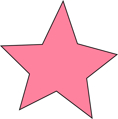Pink Star Clip Art - Pink Star Image