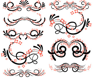 Popular items for calligraphy clip art on Etsy