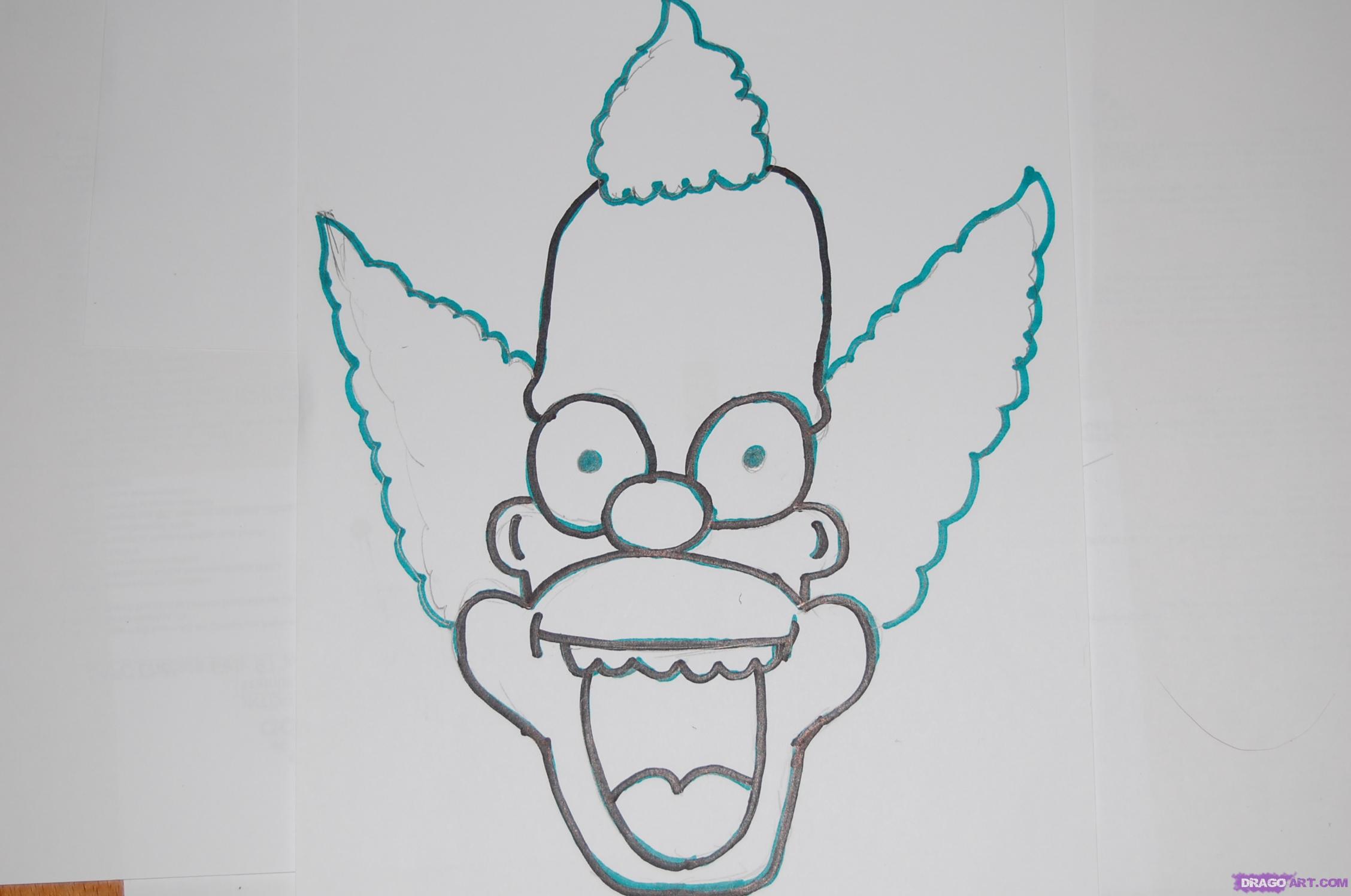 Learn How to Draw Crusty the Clown, Cartoons, Cartoons, Draw ...
