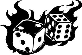 Rolling Dice Flames | Clipart Panda - Free Clipart Images
