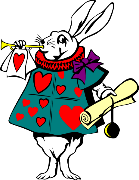Alice in Wonderland Borders Clipart