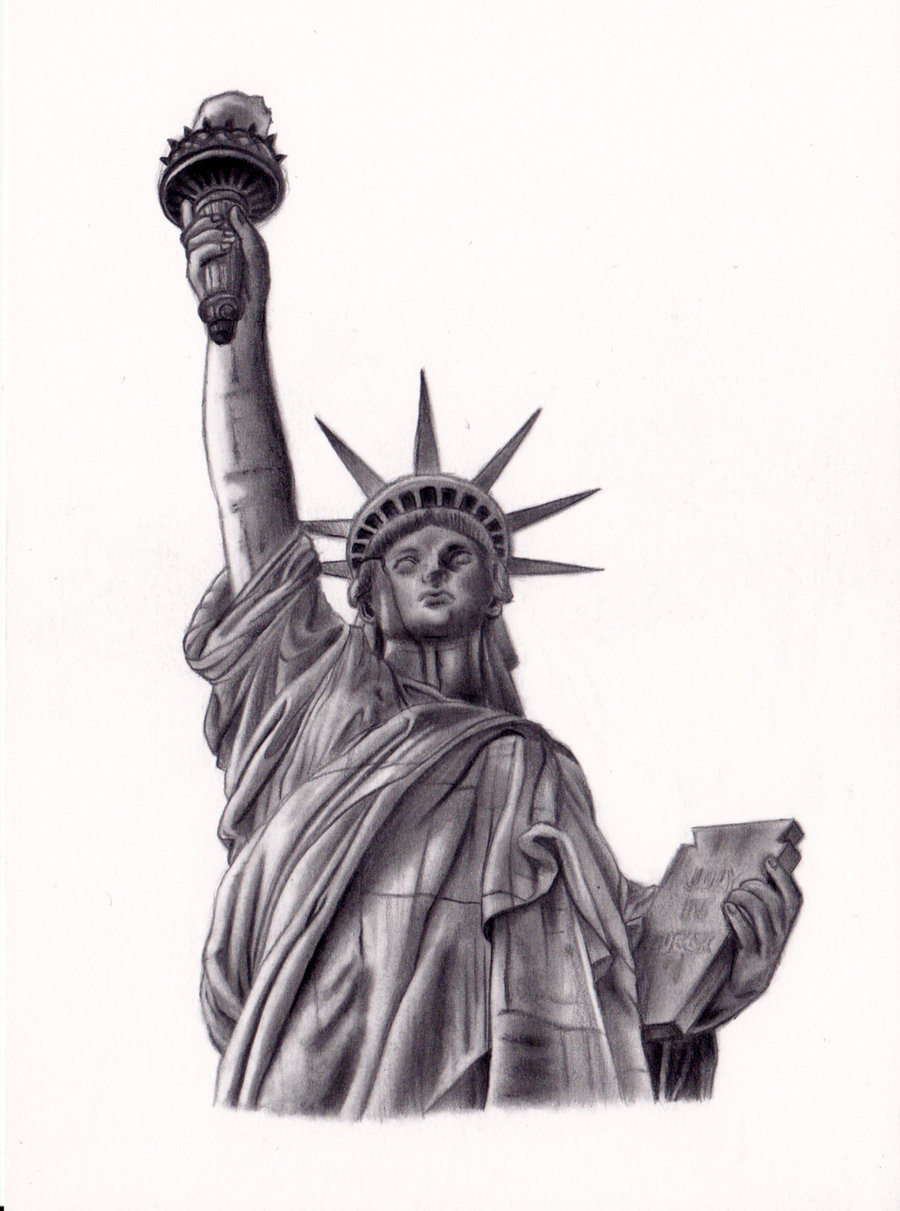 Statue Of Liberty Drawing - Gallery
