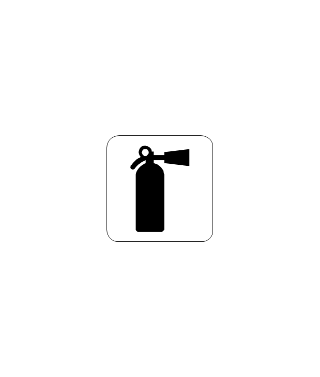 Fire and emergency planning - Vector stencils library
