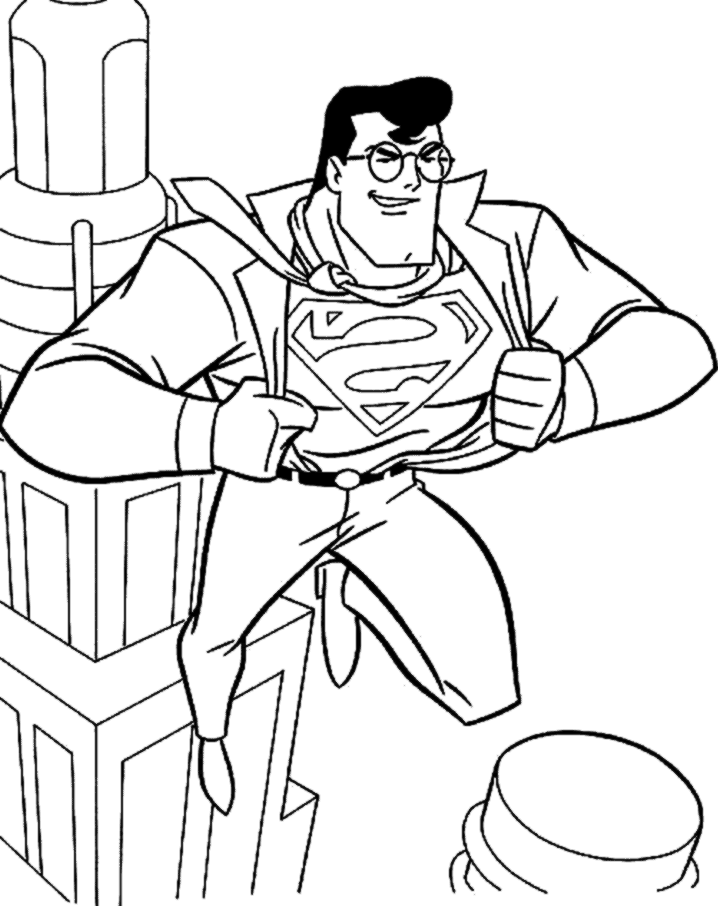 Superman Logo Coloring Page - AZ Coloring Pages