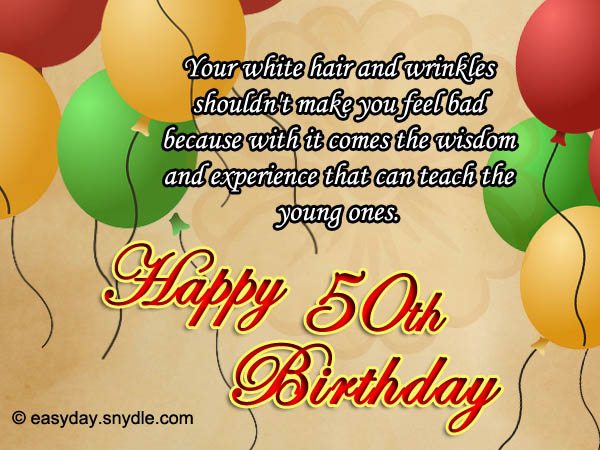 50th Birthday Wishes | Easyday