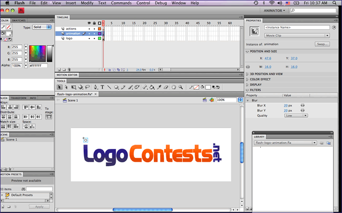 Flash Animation Flash Logo Design Tutorial Tutorial