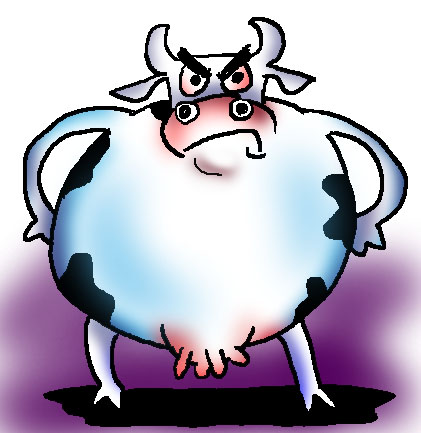 Cartoon Flying Cow - Gallery