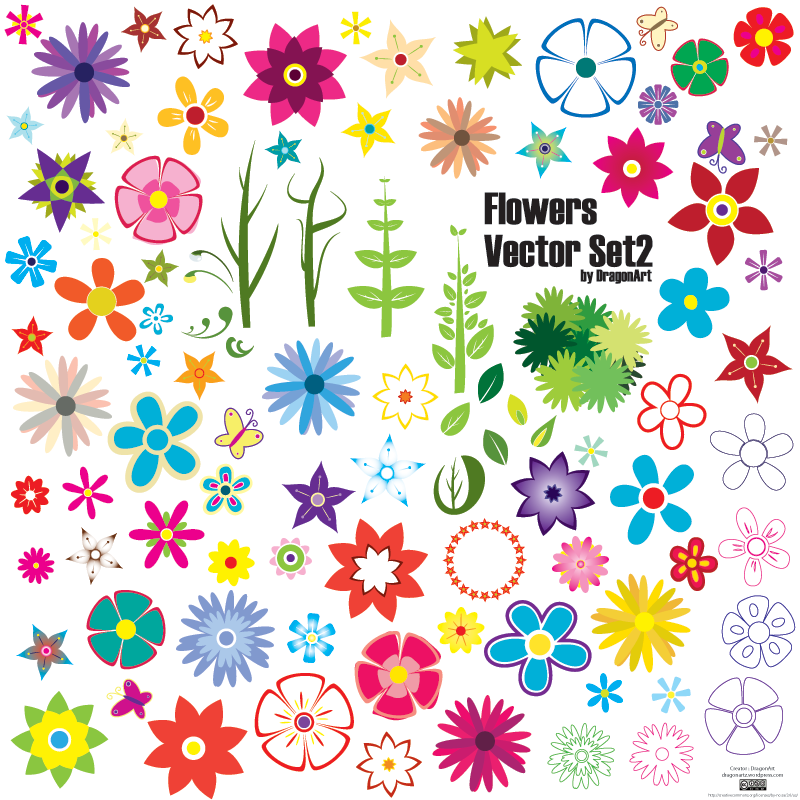 Vector Flowers - Downlaod Page - Free Vector Download | Qvectors.net