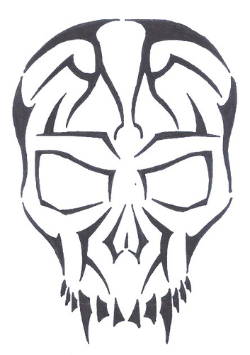 Gallery For > Skull Tattoo Outlines