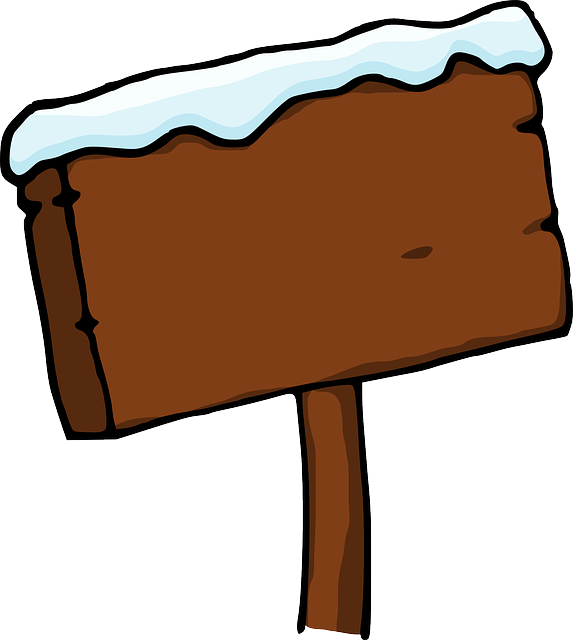 SIGN, CARTOON, BOARD, SNOW, WOOD, SNOWY, SIGNBOARD - Public Domain ...