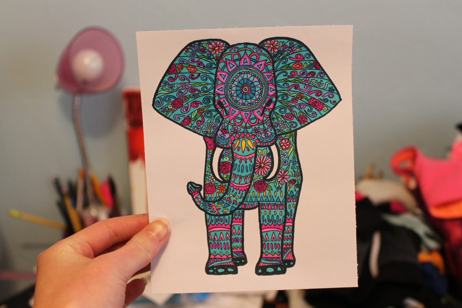 Popular items for elephant drawing on Etsy