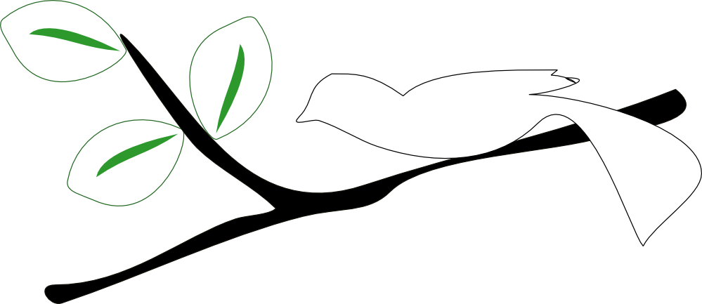 clipartist.net » Clip Art » blue bird on a tree branch black white ...