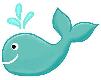 Popular items for blue whale clip art on Etsy