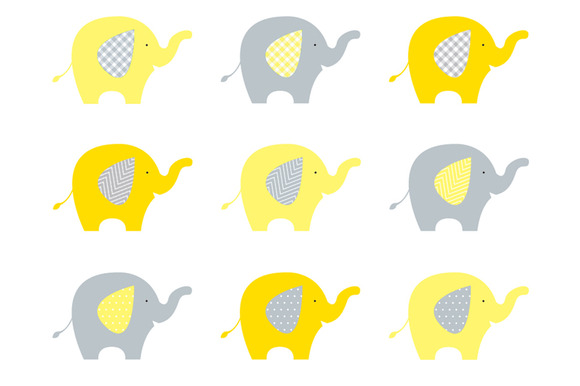 Pix For > Baby Shower Grey Elephant Clip Art