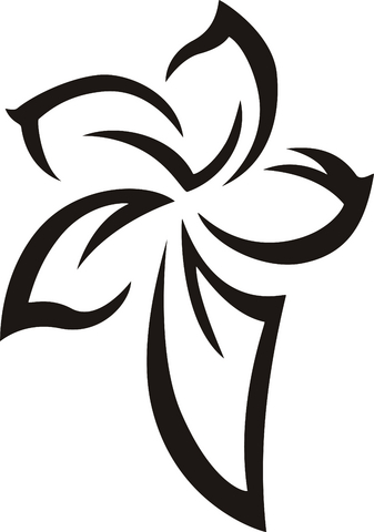 Flower Tattoo Designs: Black Tribal Tattoo Motive White Background ...