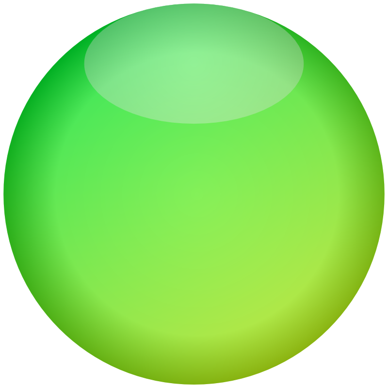 Clipart - Empty Button Green