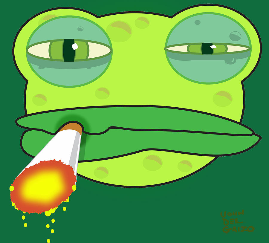 Smokin' Toad by Olaf Del Gaizo - Smokin' Toad Digital Art - Smokin ...