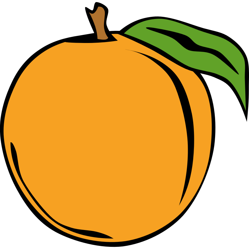 Clipart - Simple Fruit Peach