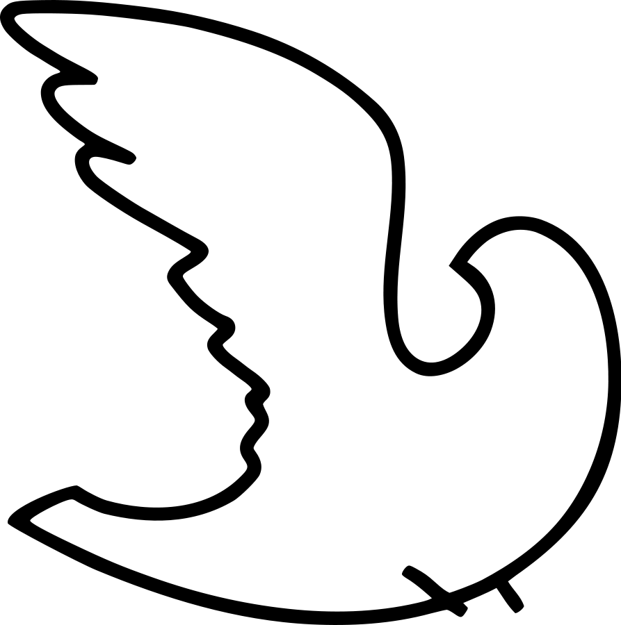 White dove SVG Vector file, vector clip art svg file - ClipartsFree