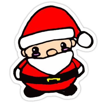 Chibi Santa" Stickers by Zozzy-zebra | Redbubble