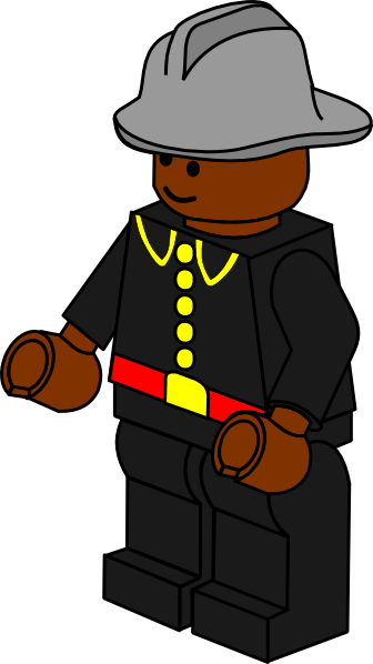 Pitr Lego Town Fireman clip art Free Vector / 4Vector