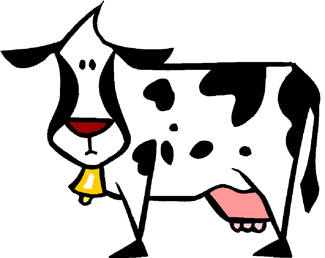 Clip Art - Clip art cows 009130