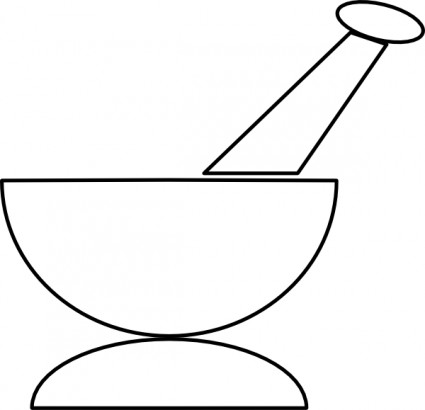 Mortar And Pestle clip art Vector clip art - Free vector for free ...