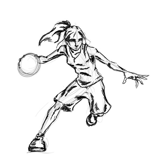 Basketball Player Drawings Images & Pictures - Becuo