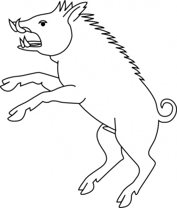Download Wild Boar clip art Vector Free