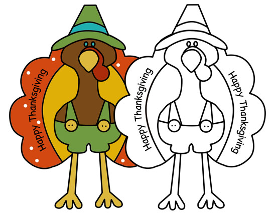 Turkey Coloring Pages for Turkey Day | Insightful Nana