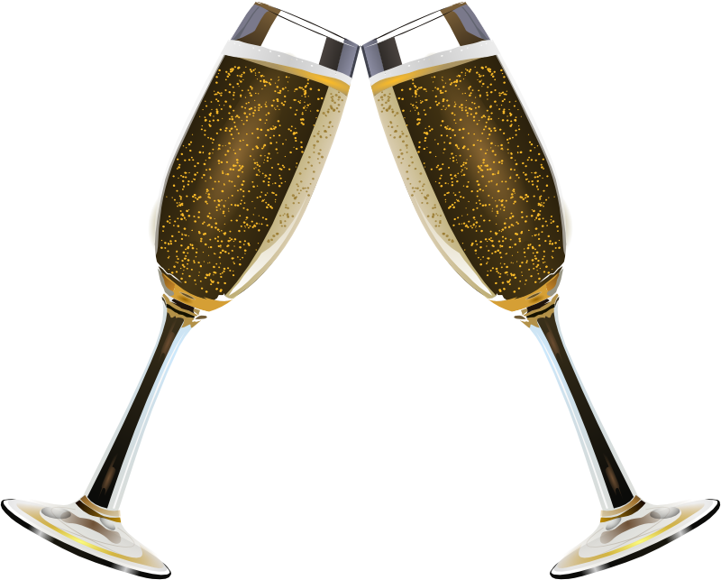 Clipart - Champagne Glass Remix 3