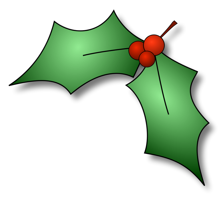 Cartoon Christmas Holly | quotes.