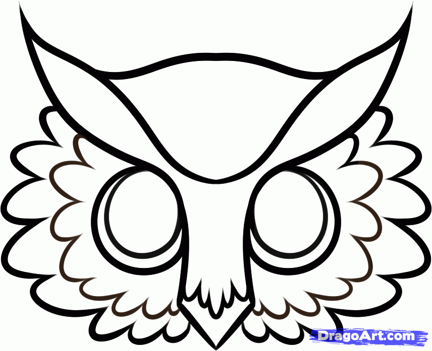 Cartoon Owl Face | lol-