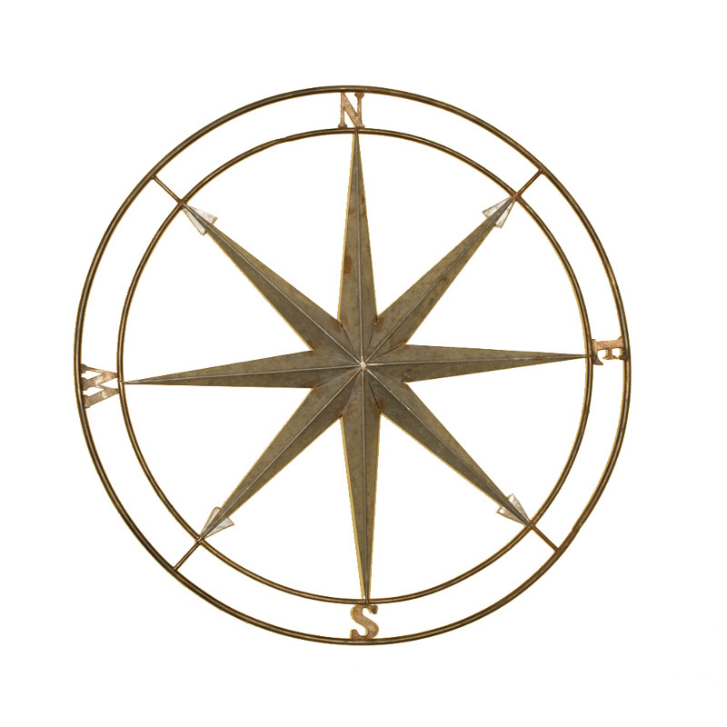 Compass Metal Art - Beach Décor Shop