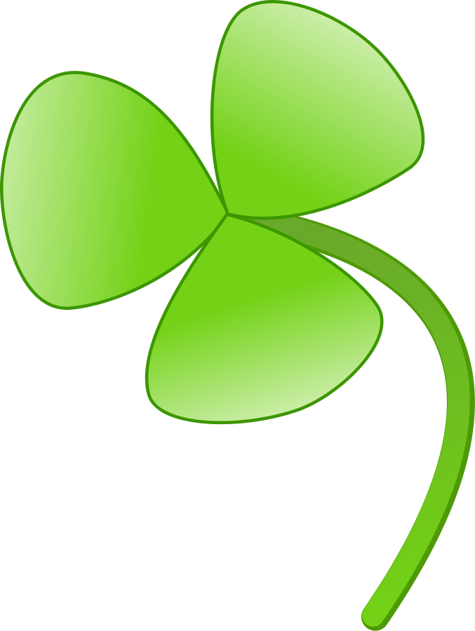 Three leaves clover Clipart, vector clip art online, royalty free ...